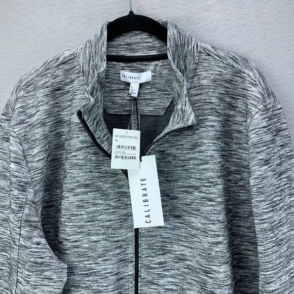 Nordstrom Calibrate Jacket Mens Extra Large Gray Full Zip Stretch Zip Pockets - Picture 2 of 16